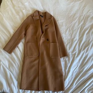Cognac Wool Coat